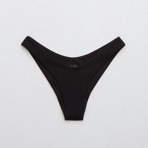 Aerie Ribbed Super High Cut Cheekiest Bikini Bottom